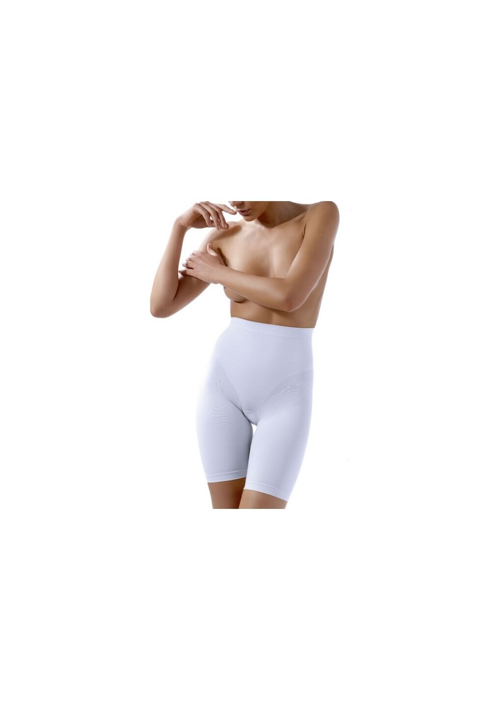 Chilot tip bermude, modelator, talie inalta, ControlBody, alb, Alb