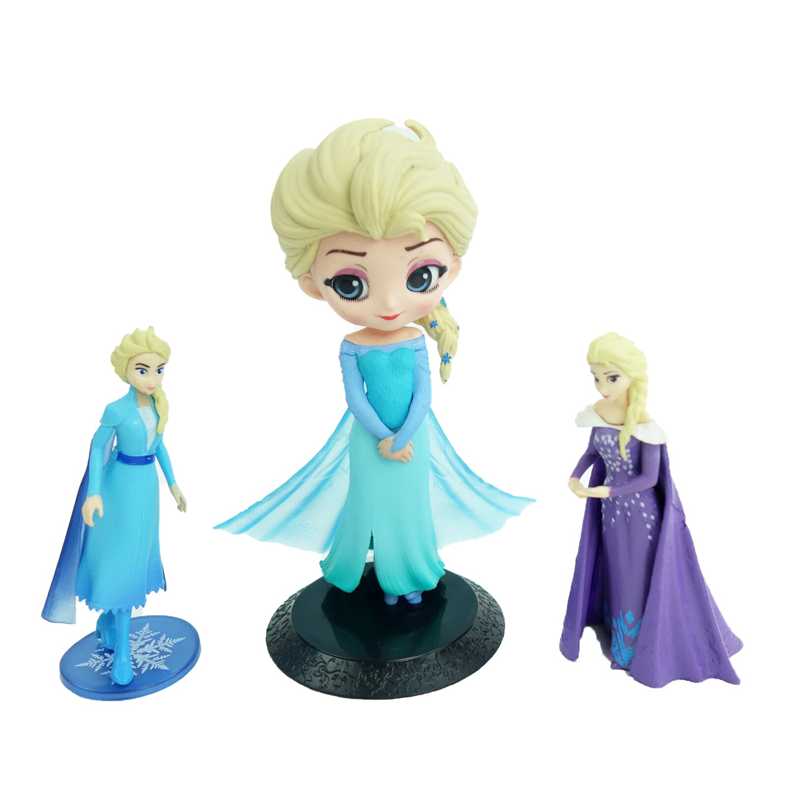 Set de figurine Frozen, format din 3 figurine cu suport, 11-16 cm