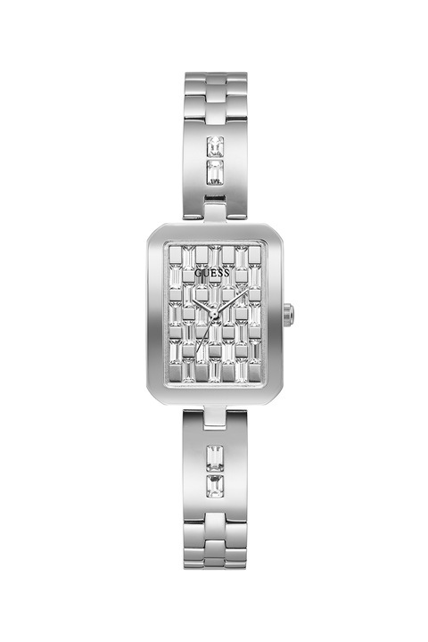 Guess, Rozsdamentes acél karóra kristályokkal díszítve, Ezüstszín