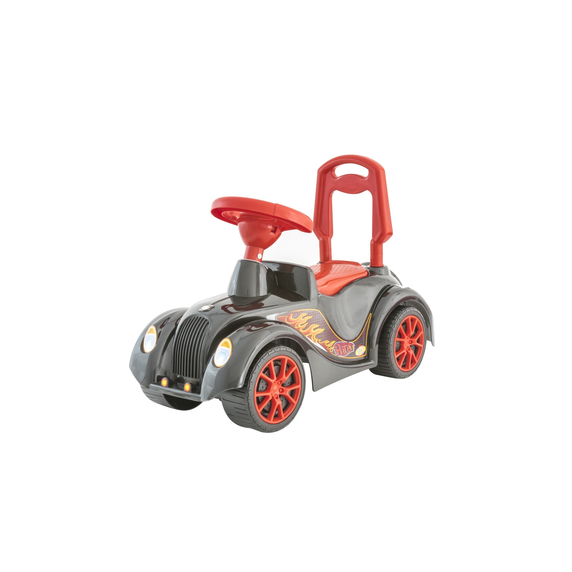 Masinuta premergator Retro Malipen, negru cu rosu