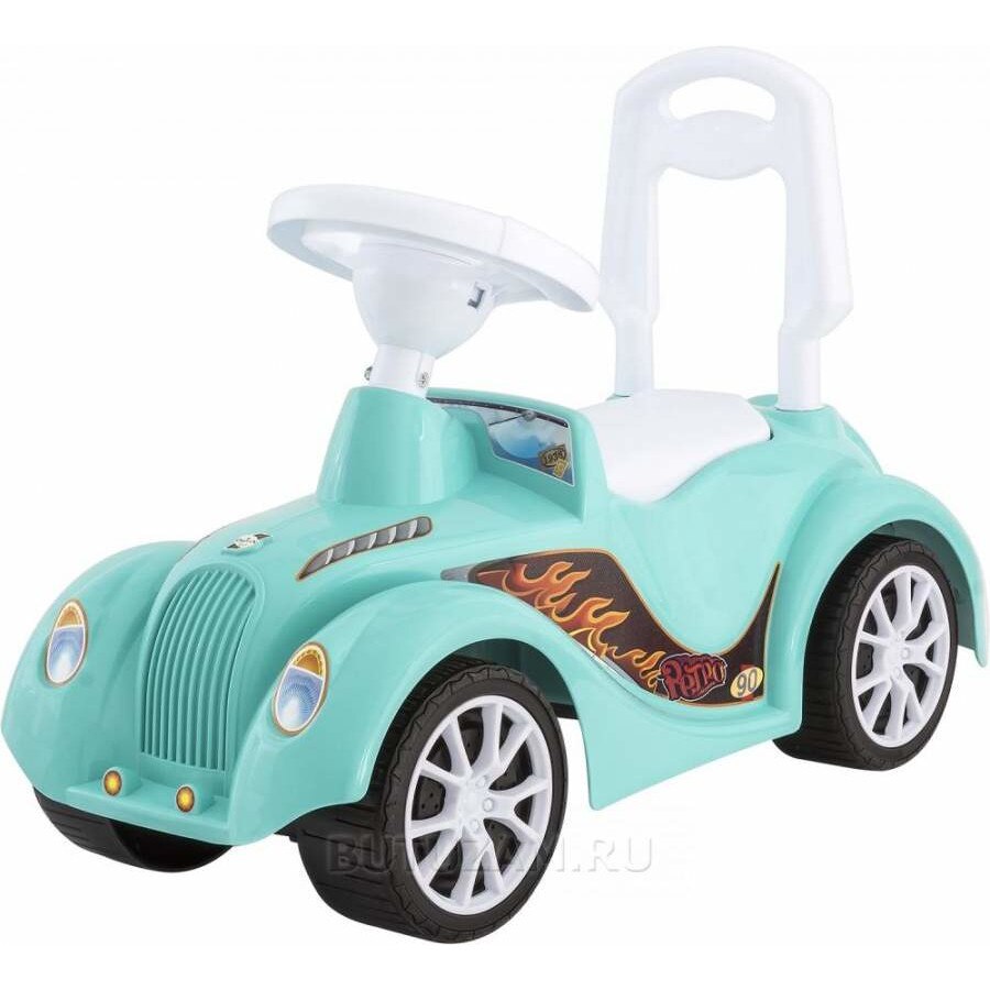 Masinuta premergator Retro Malipen, turcoaz cu alb