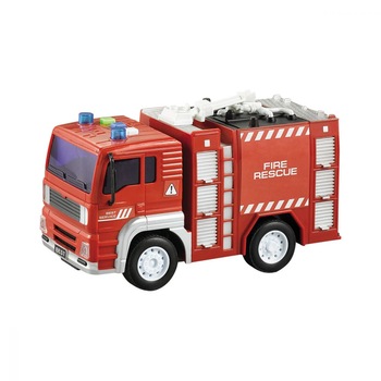 Masina rosie de pompieri cu sunete si lumina, pentru copii + 3 ani , ATS, din plastic, Fara telecomanda Masina rosie de pompieri cu sunete si lumina, pentru copii + 3 ani , ATS, din plastic, Fara telecomanda