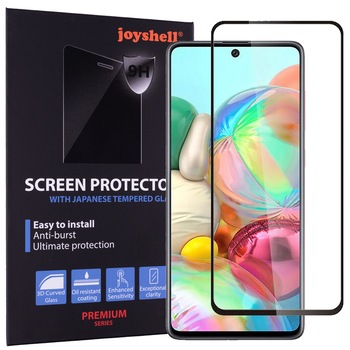 Set 2 x Folie sticla compatibila cu Samsung Galaxy A51, Protectie Ecran Full Cover 3D, Full Glue, Joyshell, Negru Set 2 x Folie sticla compatibila cu Samsung Galaxy A51, Protectie Ecran Full Cover 3D, Full Glue, Joyshell, Negru
