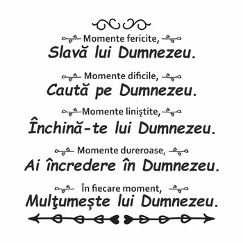 Sticker cu mesaj crestin de incurajare, Priti Global, Multumeste lui Dumnezeu, negru, 97 x 91 cm Sticker cu mesaj crestin de incurajare, Priti Global, Multumeste lui Dumnezeu, negru, 97 x 91 cm