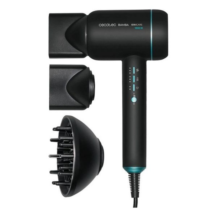 Сешоар Cecotec Bamba IoniCare 6000 Rockstar Ice, 1800W, Черен