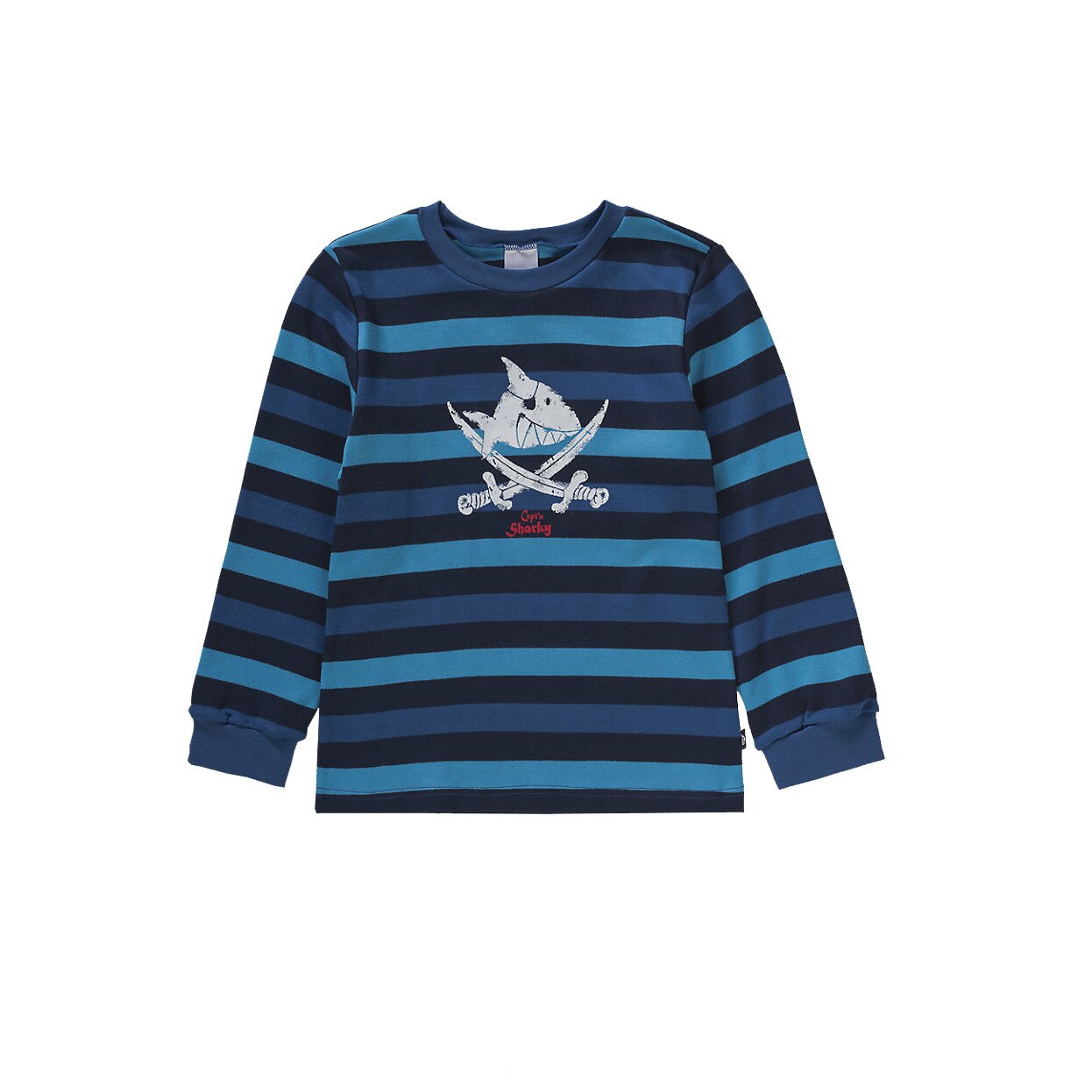 Bluza de pijama Capt'n Sharky baieti,Schiesser,multicolor, marimea 128 cm