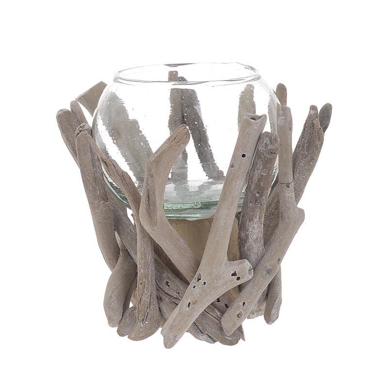 Suport lumanari din sticla ,Inart