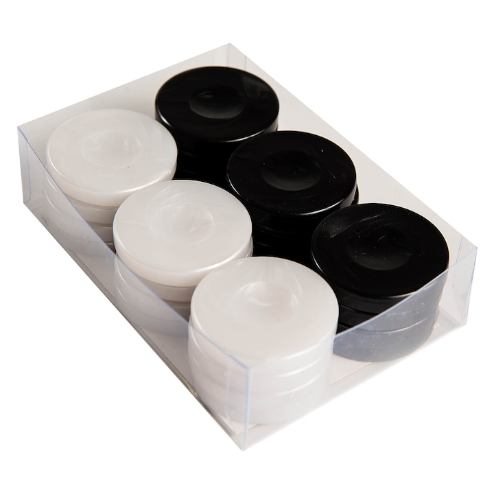 Пулове за табла Manopoulos, Черни перли, d.37mm