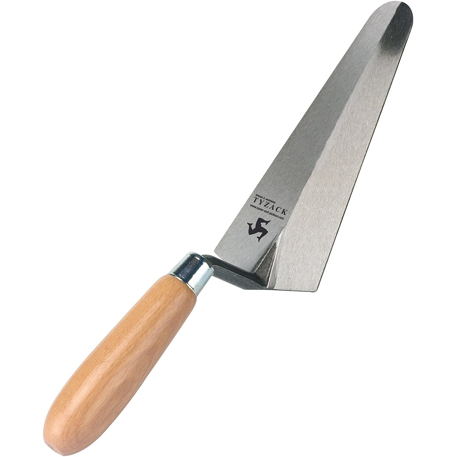 Mistrie cu varf rotund profesionala cu lama otel carbon 180 mm, maner lemn, Spear & Jackson Tyzack