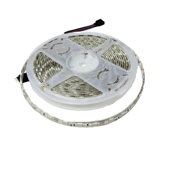 Banda LED 5050 RGB 12V, 60 LED-uri pe m, IP65