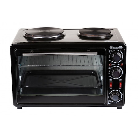 Cuptor electric cu plita Hausberg HB-8010, 35L, Timer, Termostat