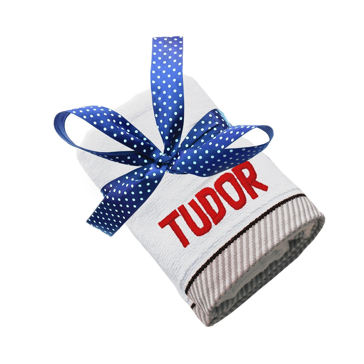 Prosop copii, LWS, bumbac, brodat, model nume Tudor, 30x50 cm