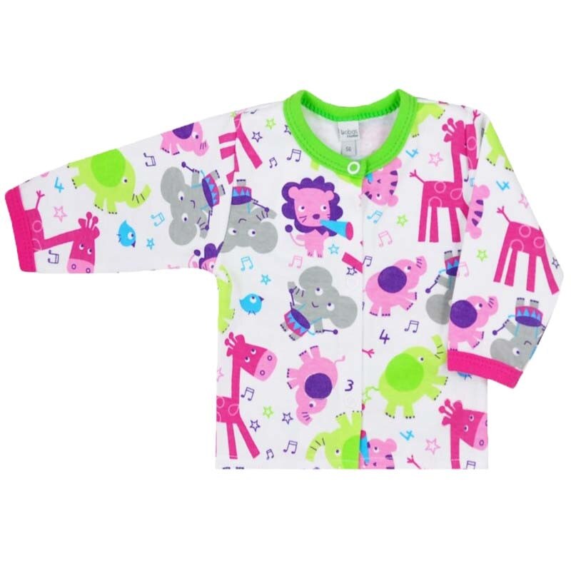 Bluza maneca lunga fete Koala Zoo 3164RZ1, Multicolor, 56 cm
