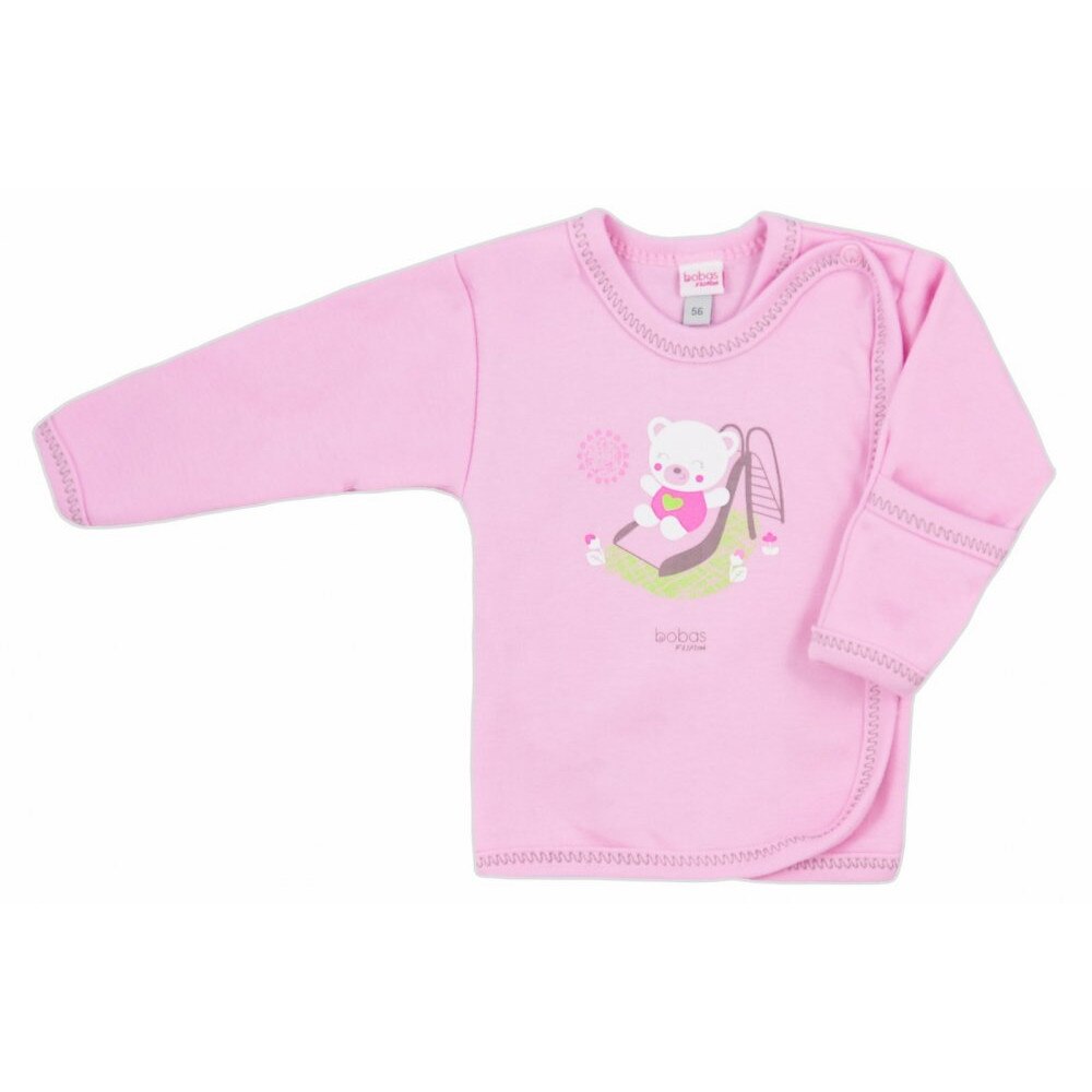 Bluza cu maneca lunga pentru fete Koala Papuga 3628-R, Roz