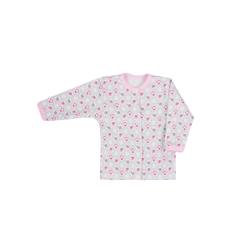 Bluza cu maneca lunga pentru fete Koala 05-3573, Roz, 68 cm