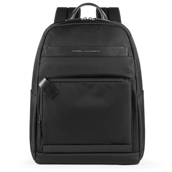 Rucsac Piquadro, port laptop 13'' si ipad 11’’/iPad®11’’/9,7” din tesut si piele naturala, RBCA4624S100/N, negru Rucsac Piquadro, port laptop 13'' si ipad 11’’/iPad®11’’/9,7” din tesut si piele naturala, RBCA4624S100/N, negru