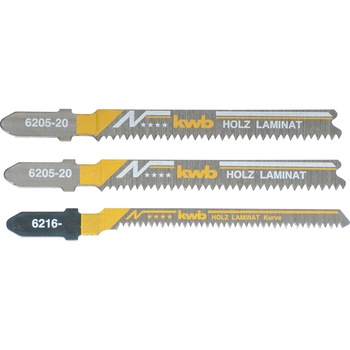 Set 3 lame pendular 83 mm, BIM, pentru lemn si placi laminate, 2x taiere FIN + 1x taiere CURBAT, KWB Professional Set 3 lame pendular 83 mm, BIM, pentru lemn si placi laminate, 2x taiere FIN + 1x taiere CURBAT, KWB Professional