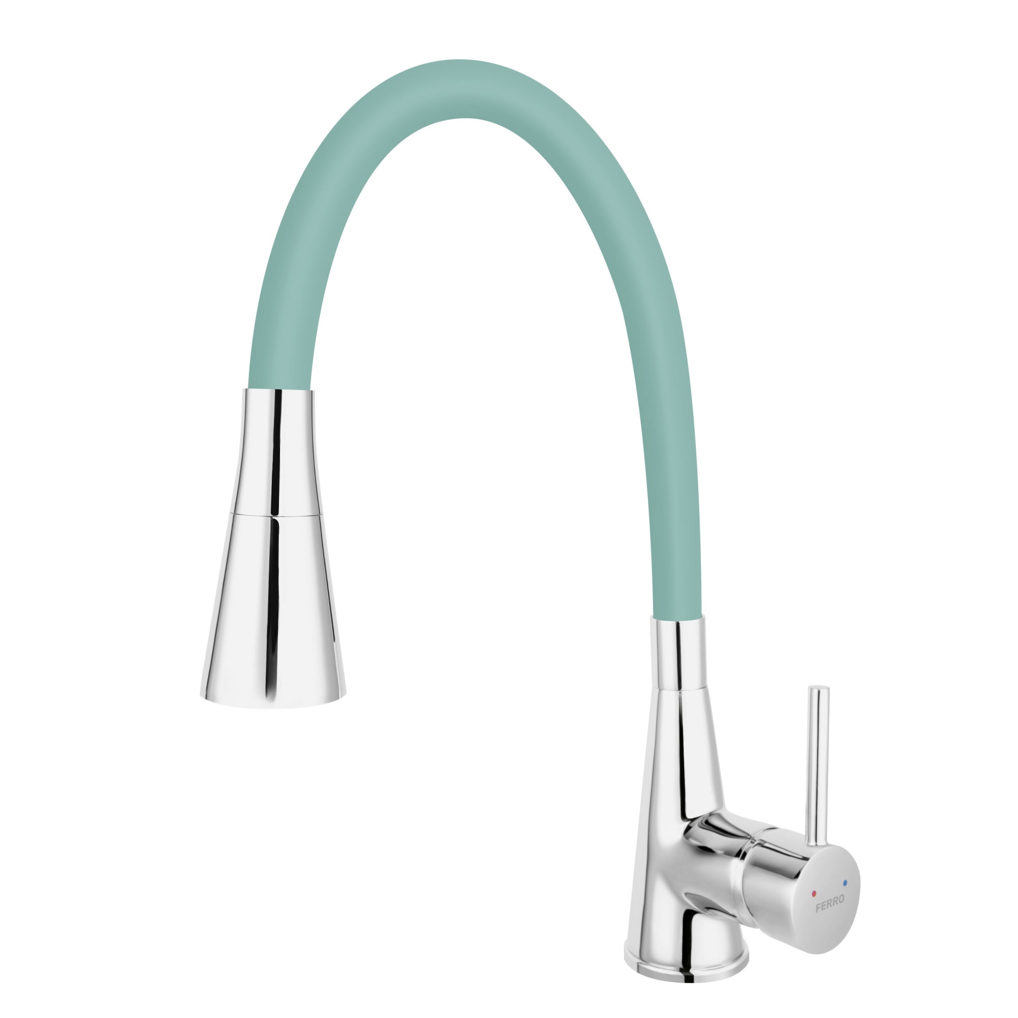 Baterie Zumba II bucatarie cu pipa flexibila menta