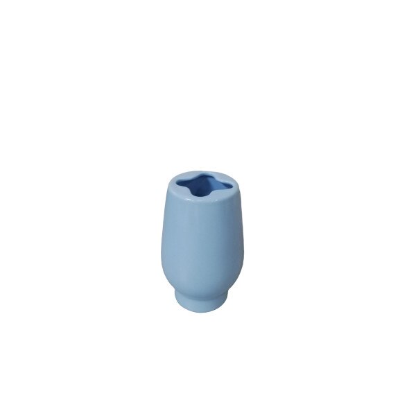 Suport periute de dinti, ceramica, albastru