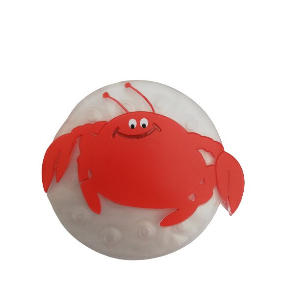 Set forme antiderapante pentru baie, 4 bucati, rosu