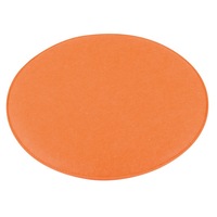 Perna scaun Weser Sit Down, oranj, poliester, Ø35 cm