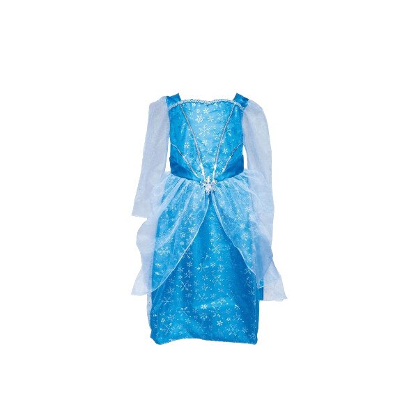 Costum Printesa Zapezii, Fulg de nea, rochie si pelerina, 7-8 ani