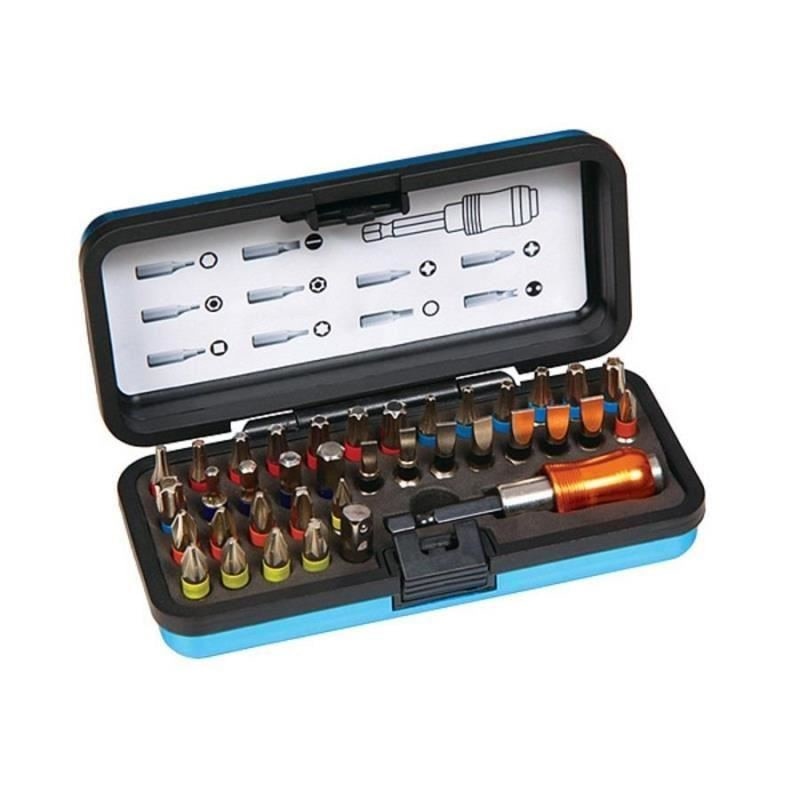 Set profesional 37 biti in cutie, Strend Pro EVE-12106, Bit 25 mm, S2