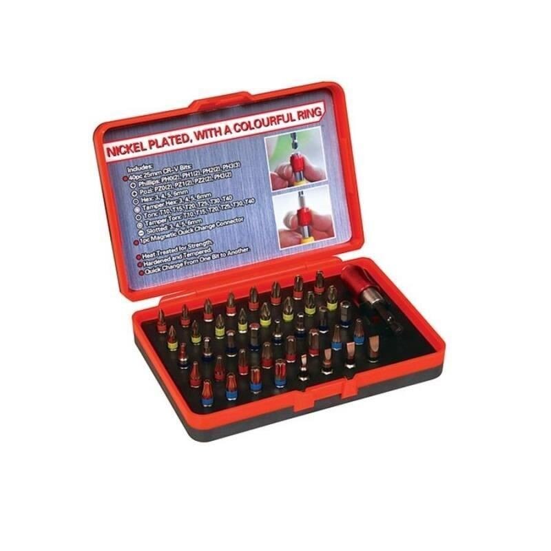 Set profesional 41 biti, Strend Pro EVE-12113, Bit 25 mm, S2