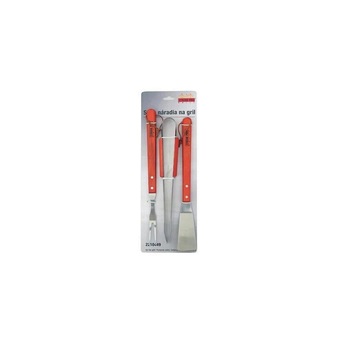 Set 3 ustensile pentru gratar, Strend Pro BBQ S12049, inox, maner de lemn Set 3 ustensile pentru gratar, Strend Pro BBQ S12049, inox, maner de lemn