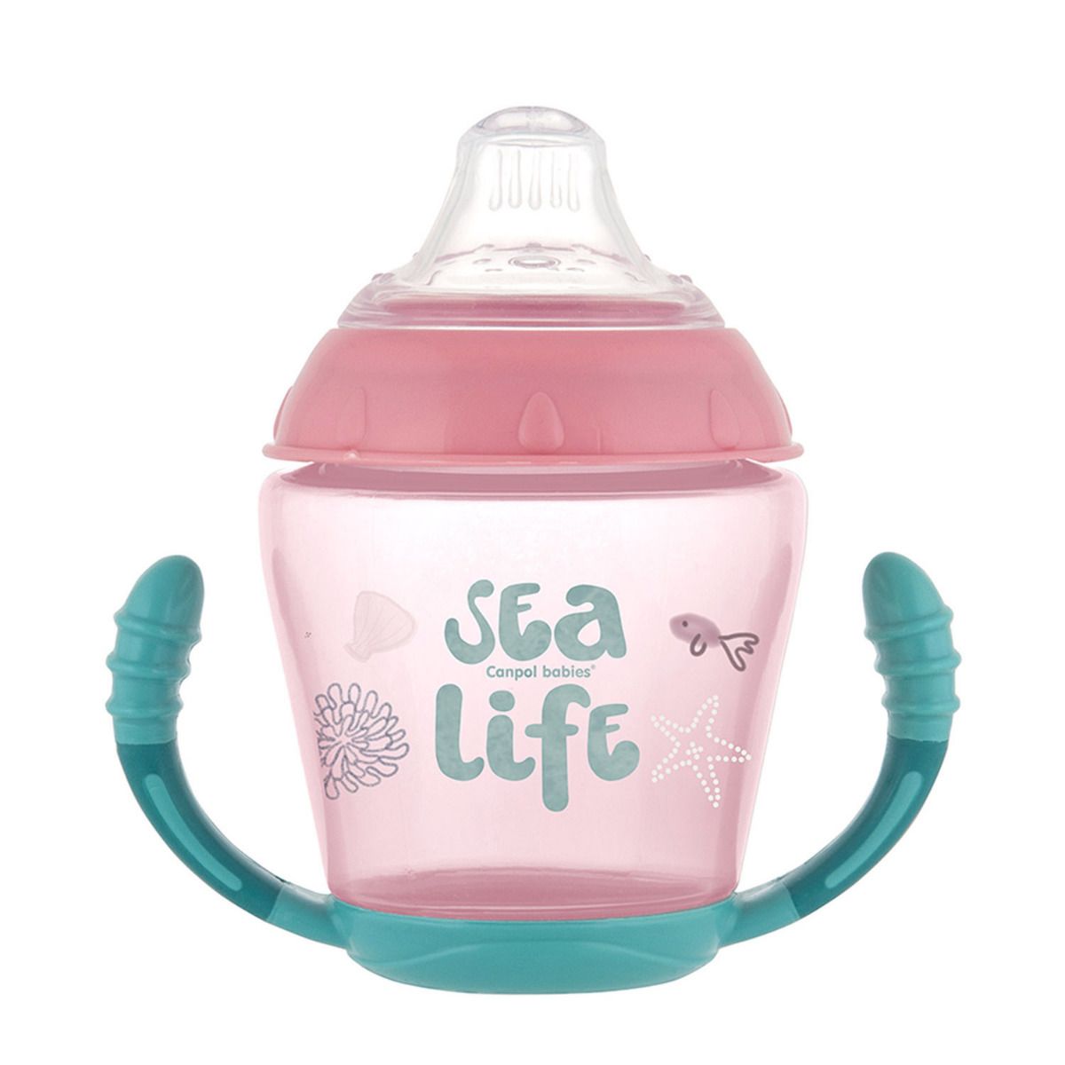 Canita anti-varsare SEA LIFE, 230 ml, roz, Canpol 56/501