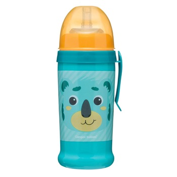 Canita pai HELLO LITTLE, 350 ml, turcoaz, Canpol 56/510 Canita pai HELLO LITTLE, 350 ml, turcoaz, Canpol 56/510