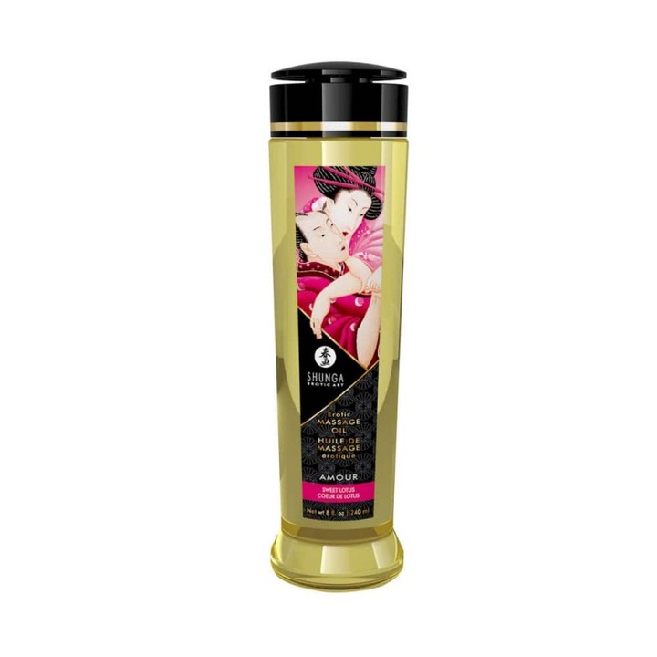 Shunga erotikus masszázsolaj, lótuszvirág, 240 ml