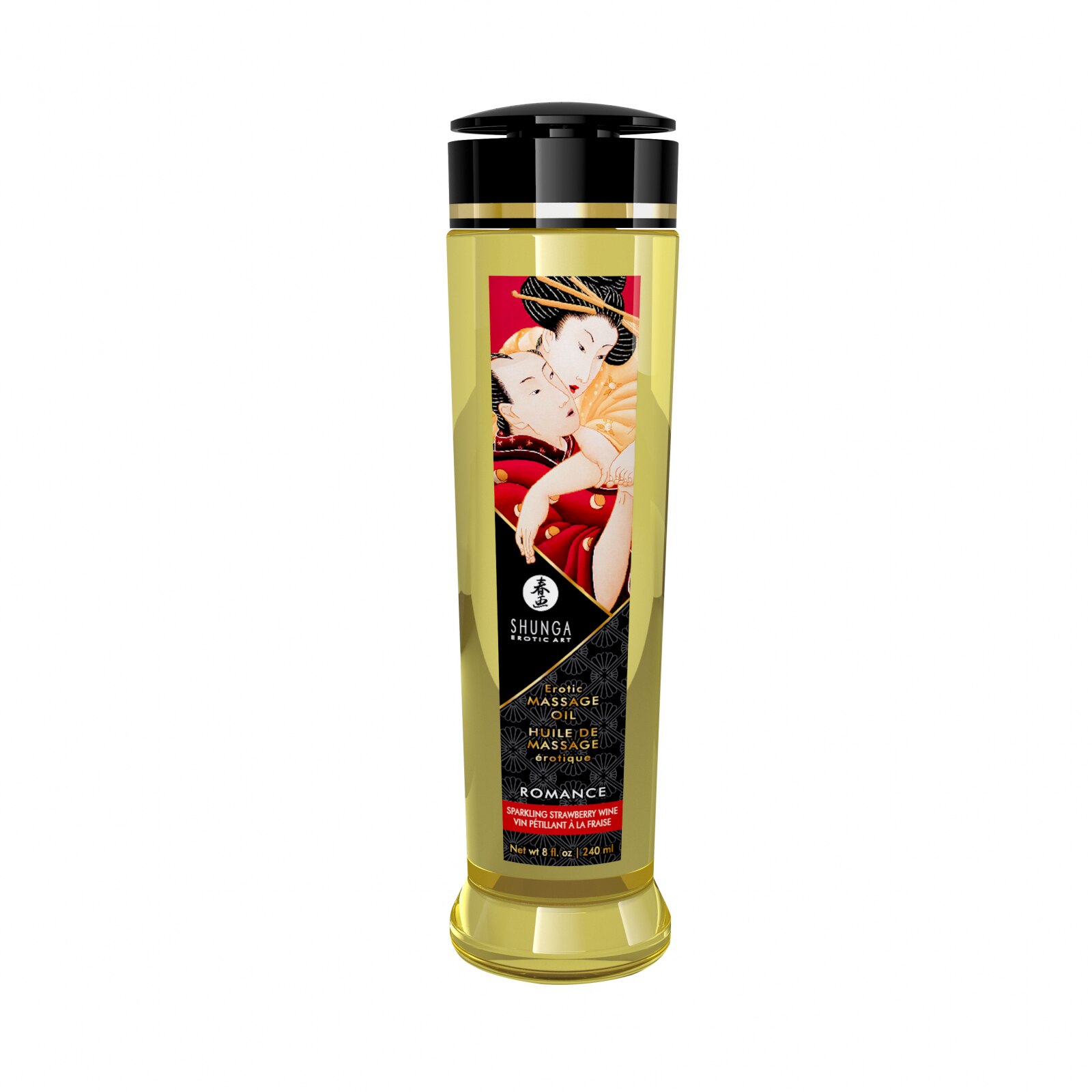 Ulei de Masaj Erotic, Capsuni - 240 ml