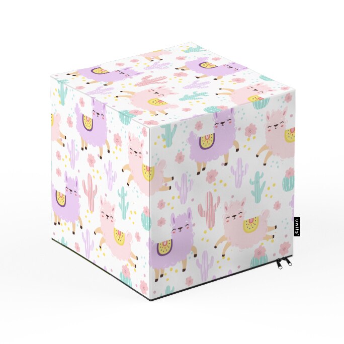 Taburet Units, cub, Alpaca, 30 x 30 x 30 cm