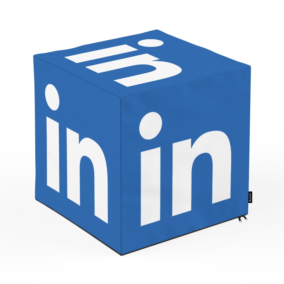 Taburet Units, cub, Social Media 4, 45 x 45 x 45 cm