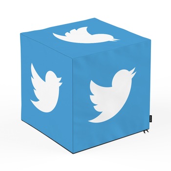 Taburet Units, cub, Social Media 5, 45 x 45 x 45 cm Taburet Units, cub, Social Media 5, 45 x 45 x 45 cm