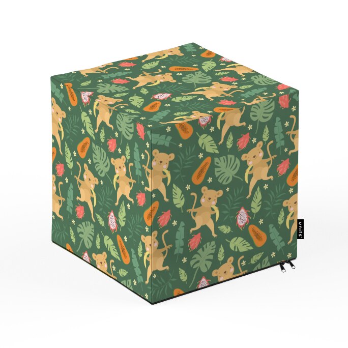 Taburet Units, cub, Maimute, 30 x 30 x 30 cm