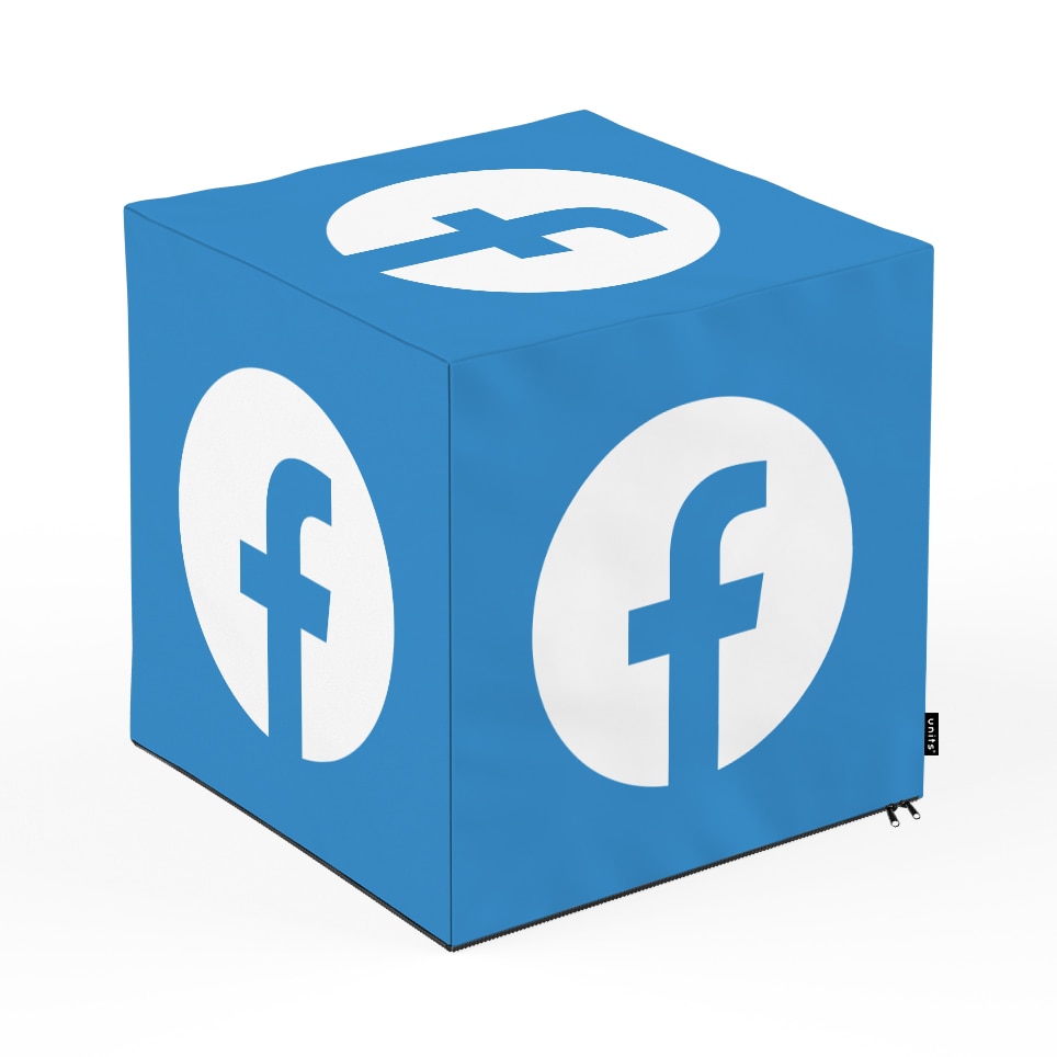 Taburet Units, cub, Social Media 2, 45 x 45 x 45 cm