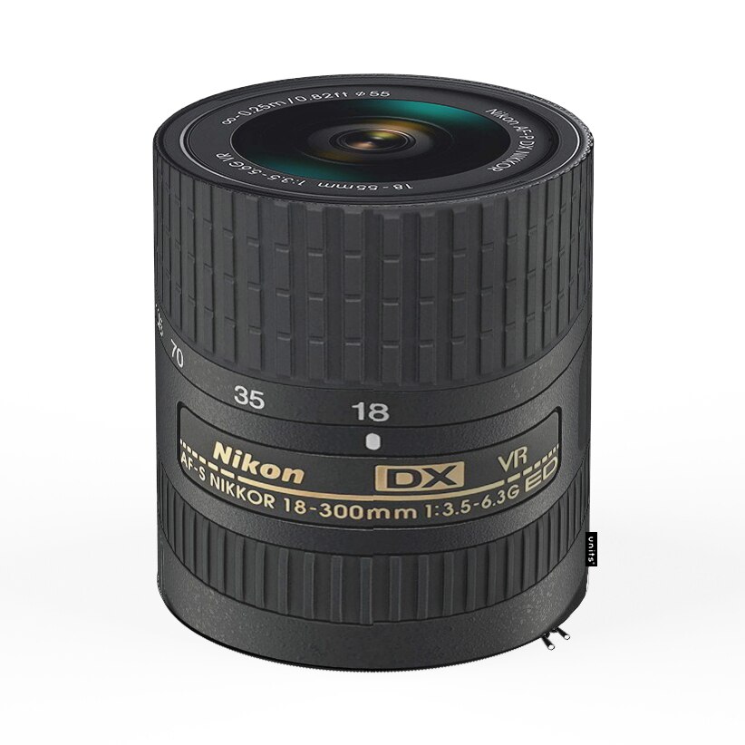 Taburet Units, cilindru, obiectiv, 42 x 45 cm