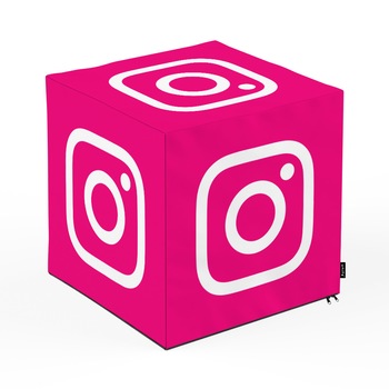 Taburet Units, cub, Social Media 1, 45 x 45 x 45 cm Taburet Units, cub, Social Media 1, 45 x 45 x 45 cm