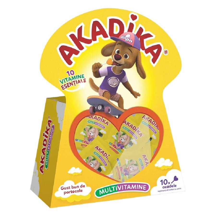 Supliment alimentar Akadika Multivitamine, 10 acadele