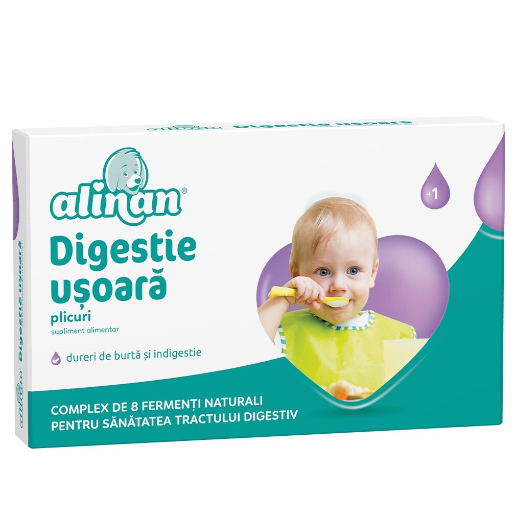 Supliment alimentar Alinan Digestie Usoara, 10 plicuri