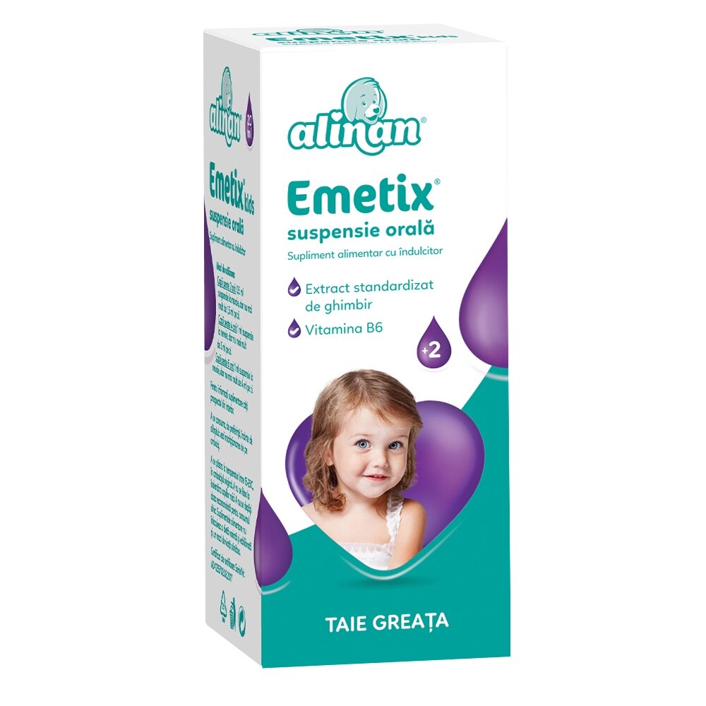 Supliment alimentar Alinan Emetix Kids Suspensie Orala, 20 ml