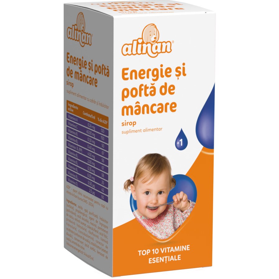 Sirop Alinan energie si pofta de mancare, 150 ml, Fiterman