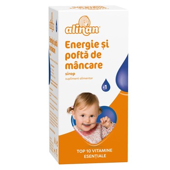 Supliment alimentar Alinan Energie si Pofta de Mancare Sirop, 150 ml Supliment alimentar Alinan Energie si Pofta de Mancare Sirop, 150 ml