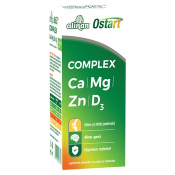 Supliment alimentar Alinan Ostart Complex Sirop, 200 ml Supliment alimentar Alinan Ostart Complex Sirop, 200 ml