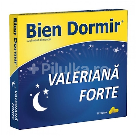 Supliment alimentar Bien Dormir + Valeriana Forte, 10 capsule