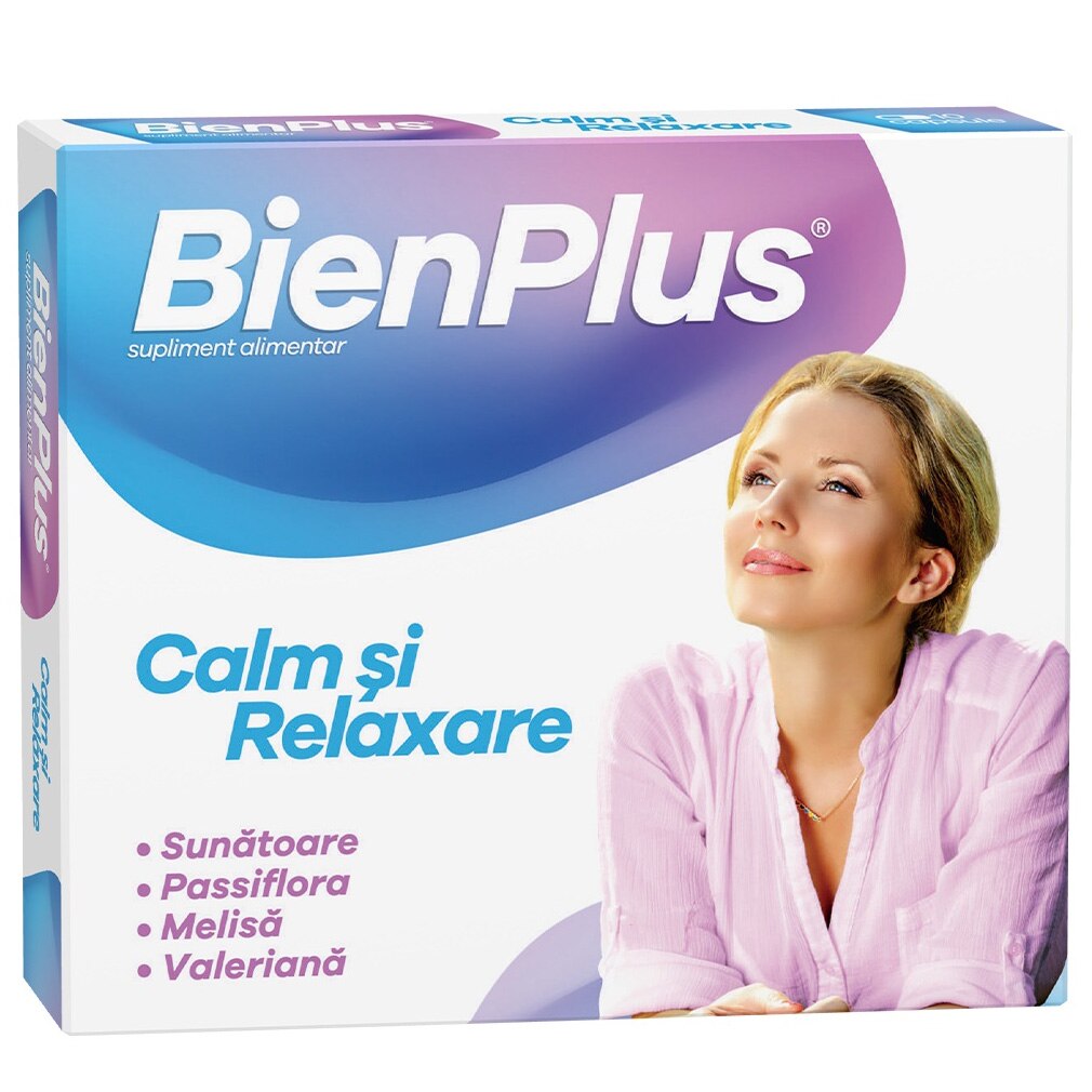 Supliment alimentar Bien Plus Calm si Relaxare, 10 capsule