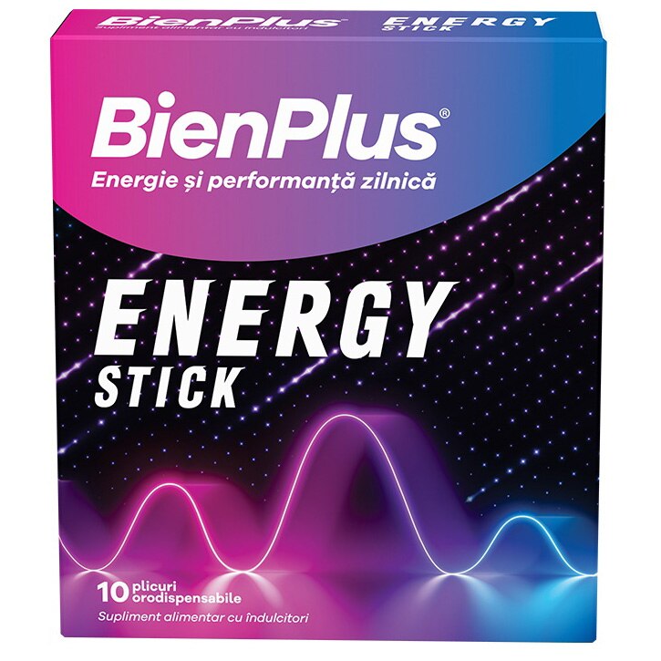 Supliment alimentar Bien Plus Energy Sticks,10 plicuri
