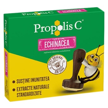Supliment alimentar Propolis C + Echinacea, 20 comprimate Supliment alimentar Propolis C + Echinacea, 20 comprimate